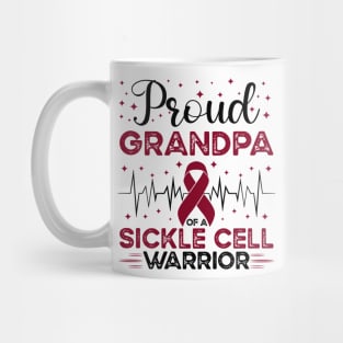 Proud Grandpa Of A Sickle Cell Warrior Sickle Cell Awareness Mug